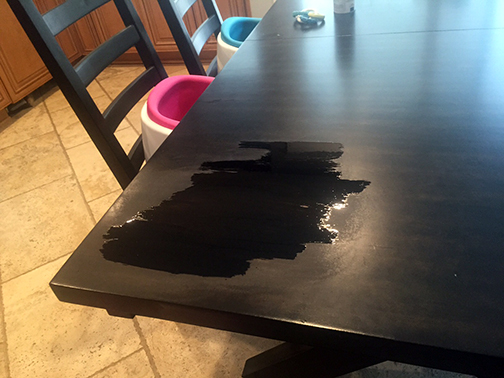 staining tabletop